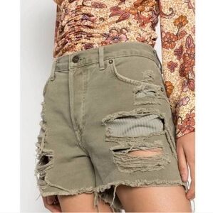 Free People Women's Maggie Denim Jean Shorts.